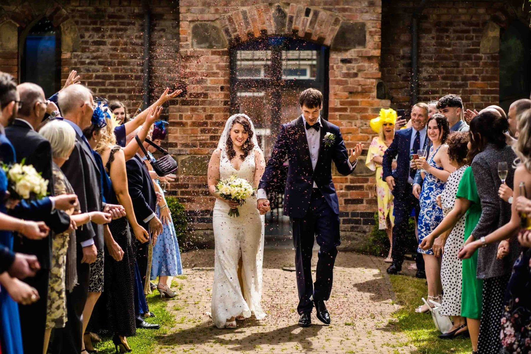 Confetti shot Gorton Monastery